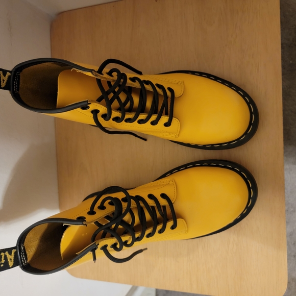Dr. Martens Shoes - Yellow Ladies Doc Martens